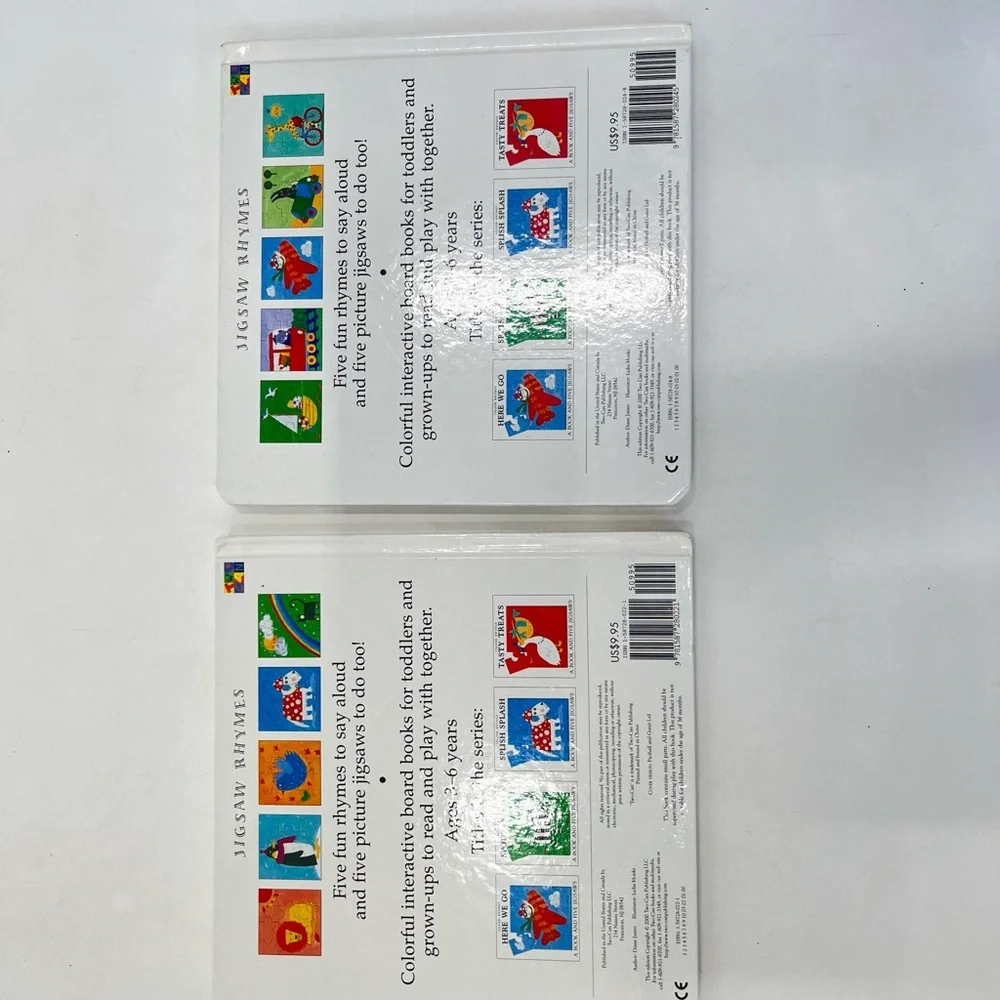 Lot of 2 Childrens Jigsaw and Rhyme Board Books Splish Slash Here We Go - Picture 4 of 12